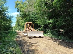 Сельские муниципальные образования Лысогорского района рассказывает о дорожных работах 