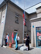 В школе № 2 Лысых Гор повели смотр строя и песни