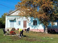 В селе Шереметьевка прошел субботник