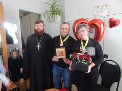 Первые в этом году юбиляры семейной жизни - жители Шереметьевки