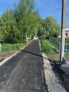 Дорожные работы в Большой Рельне и Яблочном