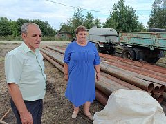 В Лысых Горах ведутся работы по бурению артезианской скважины на улице Тихонова.