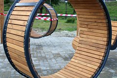 Парк Победы в Лысых Горах продолжает преображаться