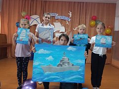 Обучающиеся т /о "Калейдоскоп  идей" (школа с. Шереметьевка) в преддверии Дня военно-морского флота подготовили и провели мероприятие "От ботика до крейсера"