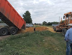 Сельские муниципальные образования Лысогорского района рассказывает о дорожных работах 