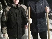 Школьники села Бутырки почистили снег семьям участников СВО
