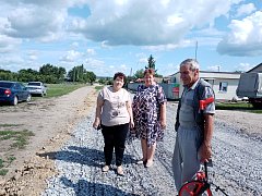 Продолжаются дорожные работы в МО Лысогорского района