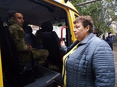 Утром от районного военкомата  проводили граждан запаса, призванных в рамках частичной мобилизации