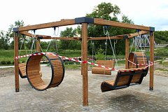 Парк Победы в Лысых Горах продолжает преображаться