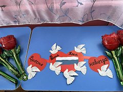 Самые маленькие жители Лысогорского района приняли участие в мероприятиях, приуроченных ко Дню воссоединения Крыма с Россией