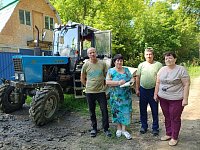 Сельские муниципальные образования Лысогорского района рассказывает о дорожных работах