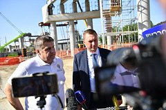 Глава Росавтодора и врио Губернатора Роман Бусаргин осмотрели объекты, строящиеся по нацпроекту «Безопасные и качественные дороги», провели совещание.