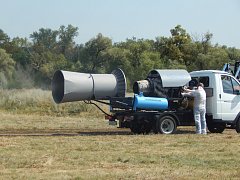 В Лысогорском районе прошли межрайонные  учения по локализации и ликвидации очага африканской чумы свиней
