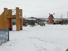 В  Невежкино появился новый арт‑объект — макет мельницы