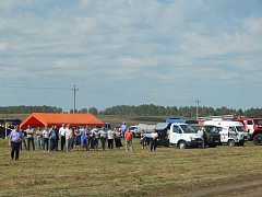 В Лысогорском районе прошли межрайонные  учения по локализации и ликвидации очага африканской чумы свиней