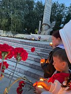 Лысогорцы зажгли свечи в память о погибших в годы Великой Отечественной войны