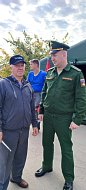 На ярмарке в Лысых Горах поставили армейскую палатку для будущих контрактников