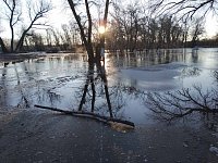 Уровень воды в р. Медведица пошел на снижение