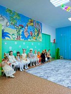 В детском саду села Невежкино ребятишки рассказали стишки Деду Морозу