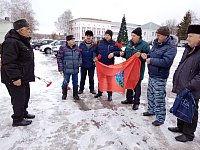 Ветераны «Боевого братства» Лысогорского района почтили память погибших в афганской войне