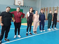 В товарищеском  матче по волейболу встретились учителя  и ученики из школы № 2  районного поселка Лысые Горы