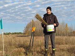Лысогорские юннаты приняли участие в акции «Посади лес»