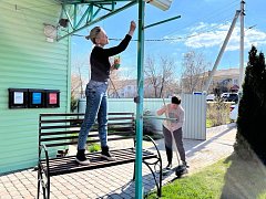 Сотрудники Центра социального обслуживания населения Лысогорского района приняли участие во Всероссийском субботнике