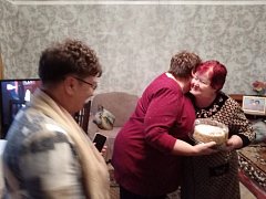 Глава района посетила семьи мобилизованных лысогорцев