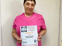 Проживающая Лысогорского ПНИ одержала победу в конкурсе патриотической песни